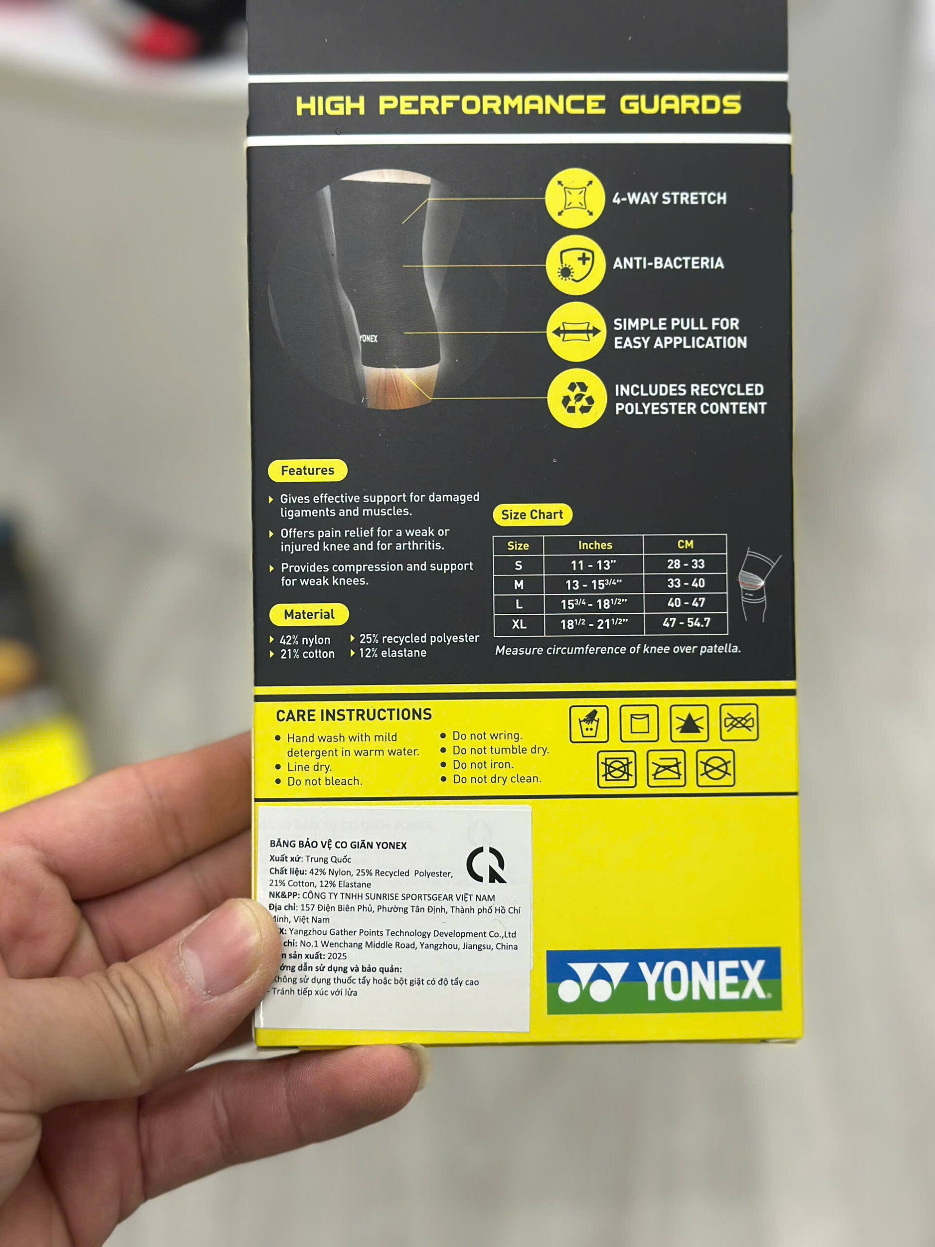 Bó Gối yonex chính hãng SRG 611